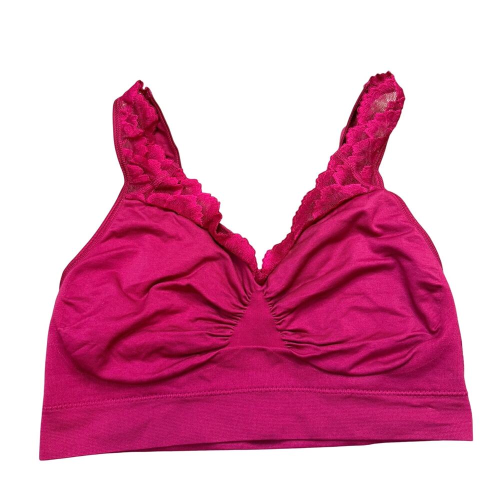 Rhonda Shear Red Wirefree Lace Bra Women’s Size 2XL